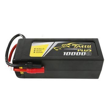 Tattu Plus 10000mAh 22.2V 25C 6S1P Lipo акумулятор Упаковка з AS150+XT150 вилкою TAA10K6SP25AX_gs фото