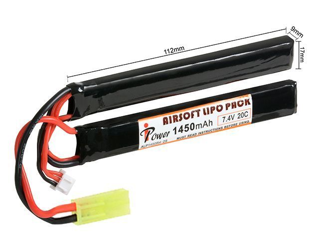 Аккумулятор Li-Po IPower 1450 mAh 7.4V 20C Mini Tamiya ALP1450R4-2S-N_BR фото