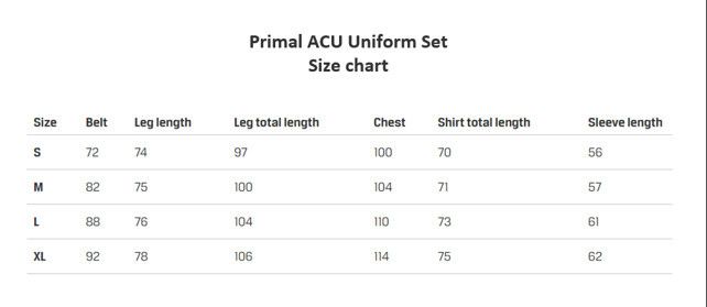 Костюм Primal Gear ACU Uniform Set Multicam Size L 24026-l фото