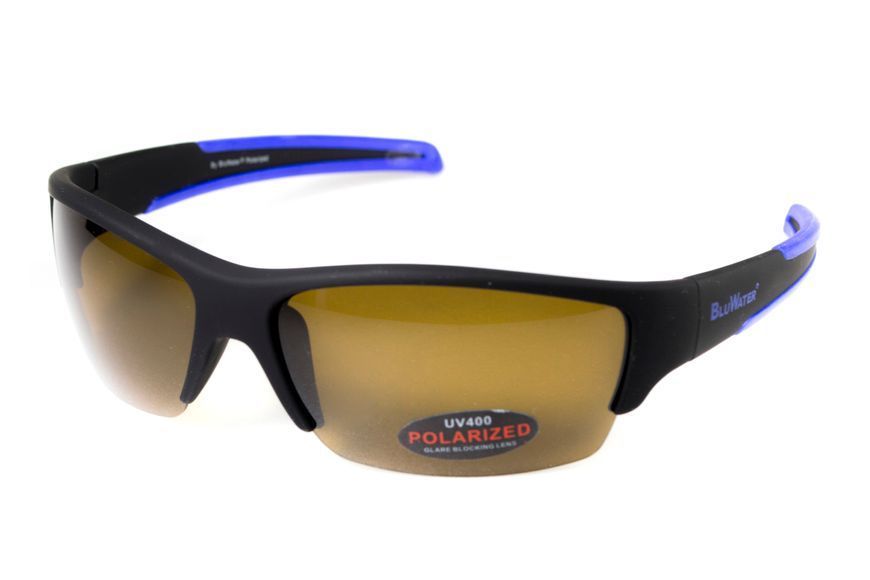 Окуляри поляризаційні BluWater Daytona-2 Polarized (brown), гідрофобні коричневі лінзи (Repelon&trade;) 4ДЕЙТ2-Г50П фото