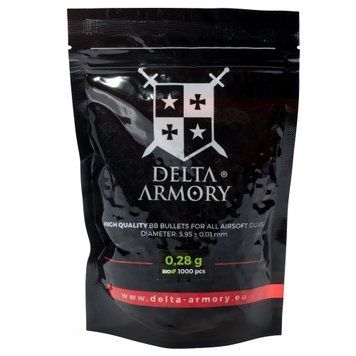 М'ячі страйкбольні BIO BB Delta Armory 0.28г 1000 шт DA-BB-028-1000-BIO_ct фото