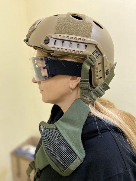 Маска Stalker Evo з монтажем для шолома FAST - Olive Drab [Ultimate Tactical] UTT-28-017152(MA-45-OD) фото