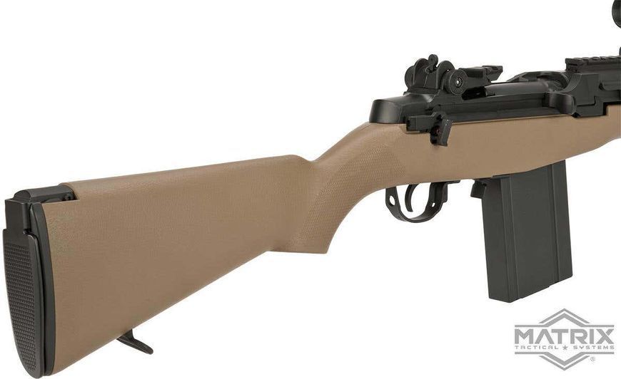 Винтовка Matrix M1A SOCOM 16 AEG с сошками &mdash; песочный 68292_evk фото