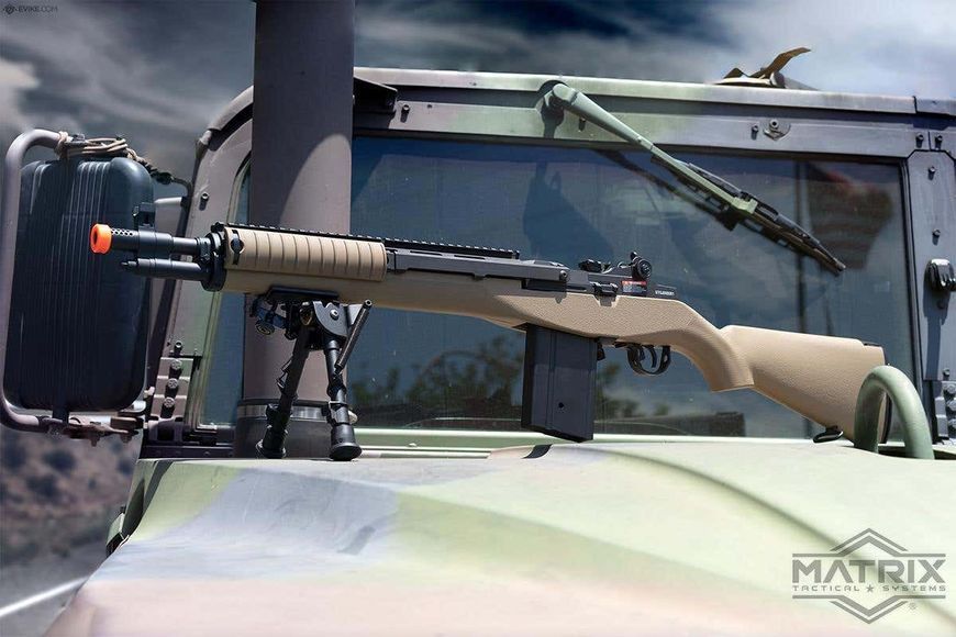 Винтовка Matrix M1A SOCOM 16 AEG с сошками &mdash; песочный 68292_evk фото