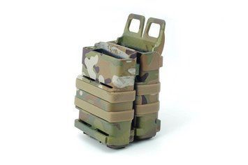 Кобура для страйкбола MOLLE под магазин 5.56 M4/M16 двойная открытая FMA TB-436_ct фото