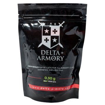 М'ячі страйкбольні BIO BB Delta Armory 0.30г 1000 шт DA-BB-030-1000-BIO_ct фото
