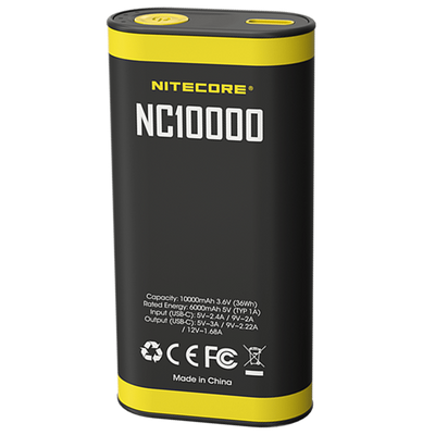 2в1 - Внешнее зарядное устройство Power Bank + фонарик Nitecore NC10000 (QC 3.0, 10000mAh) 6-1476 фото