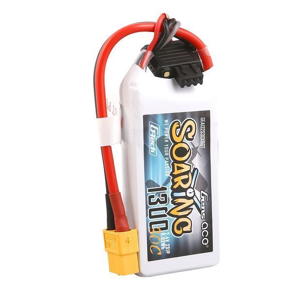 Gens ace G-Tech Soaring 1300mAh 7.4V 30C 2S1P Lipo акумулятор Pack with XT60 plug GEA132S30X6GT_gs фото