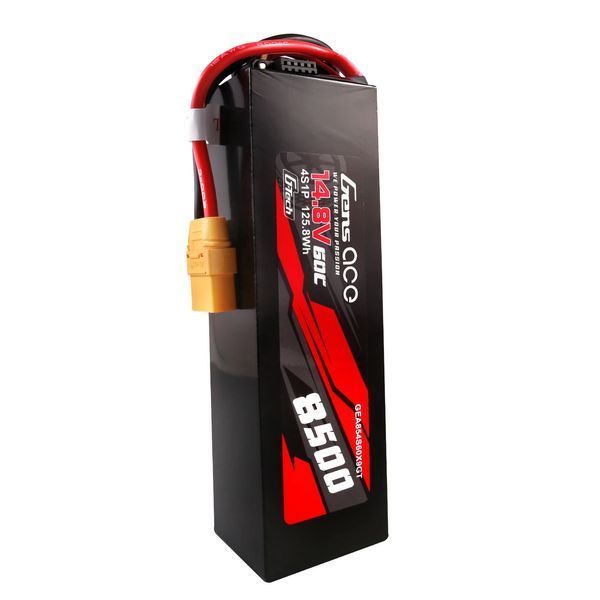 Gens ace G-Tech 8500mAh 14.8V 60C 4S1P Lipo акумулятор Pack PC Матеріал Чохол із XT90 вилкою GEA854S60X9GT_gs фото