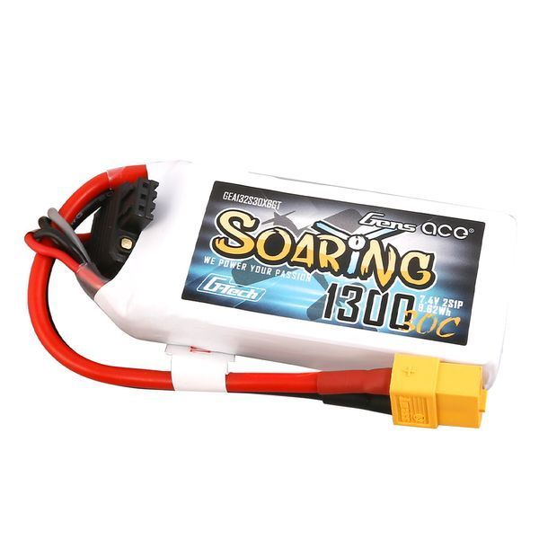 Gens ace G-Tech Soaring 1300mAh 7.4V 30C 2S1P Lipo акумулятор Pack with XT60 plug GEA132S30X6GT_gs фото