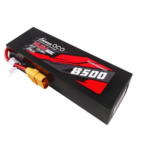 Gens ace G-Tech 8500mAh 14.8V 60C 4S1P Lipo аккумулятор Упаковка PC Материал Футляр с XT90 вилкой GEA854S60X9GT_gs фото