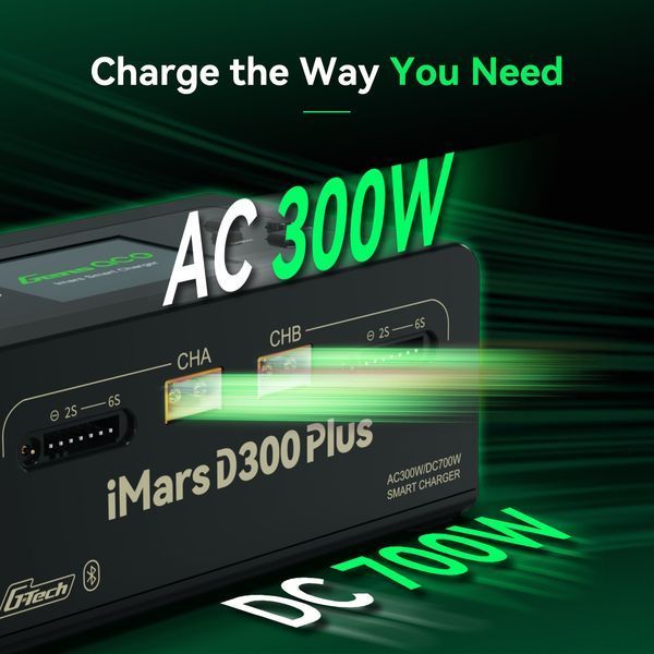 Зарядний пристрій Gens Ace iMars D300 Plus G-Tech, White GEA300WPLUS-EW_BR фото