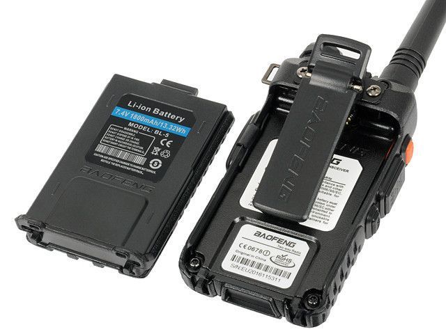 Двухдиапазонная радиостанция UV-5R 5 ВТ BAOFENG 28-020-105_BR фото