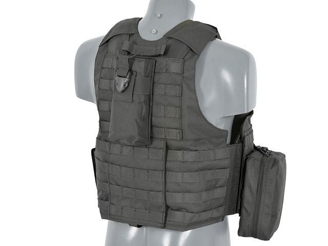 Реплика модульной бронесистемы (Combat Modular Armor System) &ndash; Черная (Black) [8FIELDS] M51611004-BK_tw фото