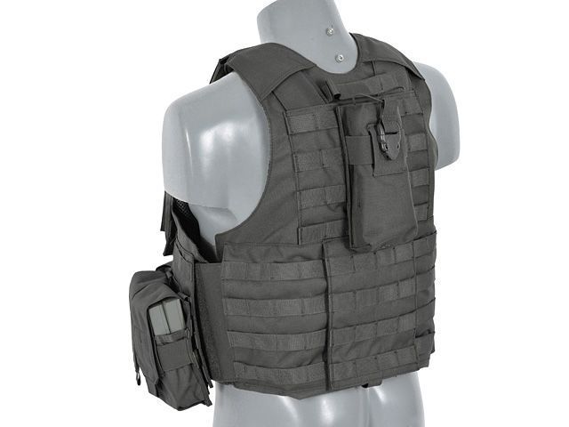 Реплика модульной бронесистемы (Combat Modular Armor System) &ndash; Черная (Black) [8FIELDS] M51611004-BK_tw фото