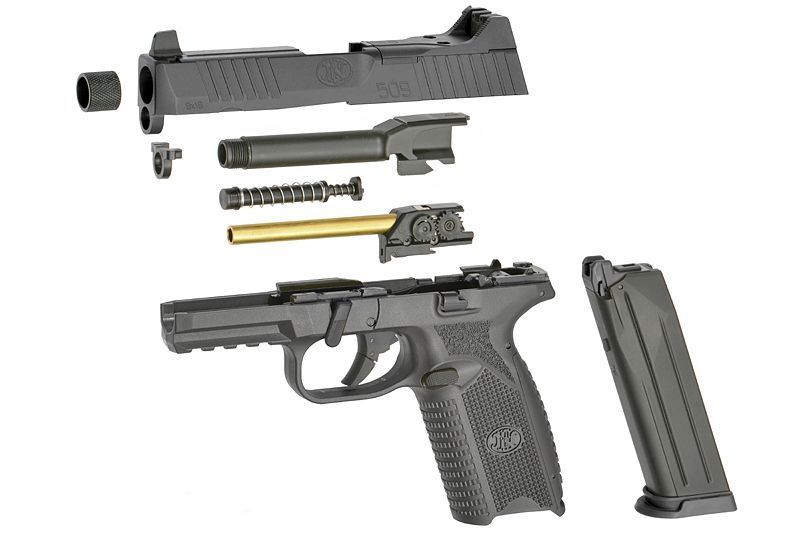 Страйкбольний пістолет Cybergun FN 509 GBB Black C006BK_tw фото