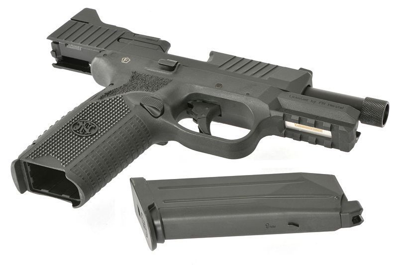 Страйкбольний пістолет Cybergun FN 509 GBB Black C006BK_tw фото