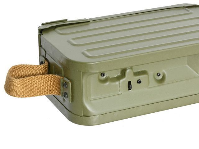 Электро-бункерный магазин 5000 шаров для ПКМ/PKM - Olive [A&K] (для страйкбола) A018 фото