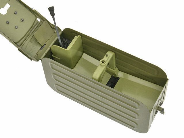Электро-бункерный магазин 5000 шаров для ПКМ/PKM - Olive [A&K] (для страйкбола) A018 фото