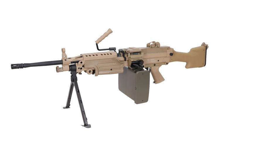 Репліка кулемета FN HERSTAL M249 MK2 CORE (AEG) &mdash; Tan SPE-01-028614_gf фото