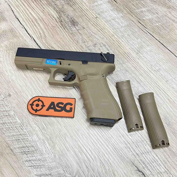 Пістолет Glock 18c - Gen4 GBB - Half Tan [WE] (для страйкболу) 5075-TAN фото