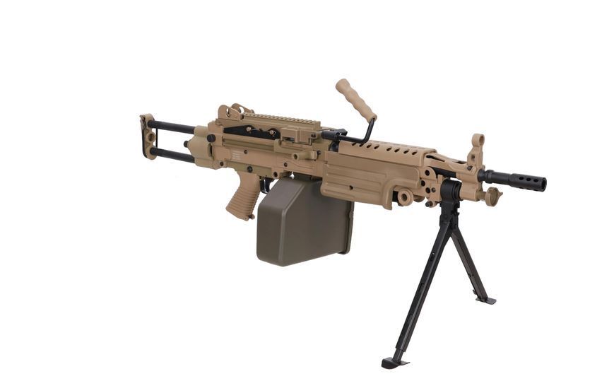 Репліка кулемета FN HERSTAL M249 PARA CORE (AEG) &mdash; Tan SPE-01-028615_gf фото