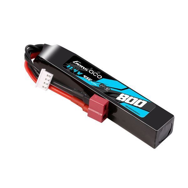 Gens Ace LIPO 800mAh 11.4V 45C 3S1P Deans(T) High Voltage LIPO акумулятор Pack GEA8003S45DHV_gs фото