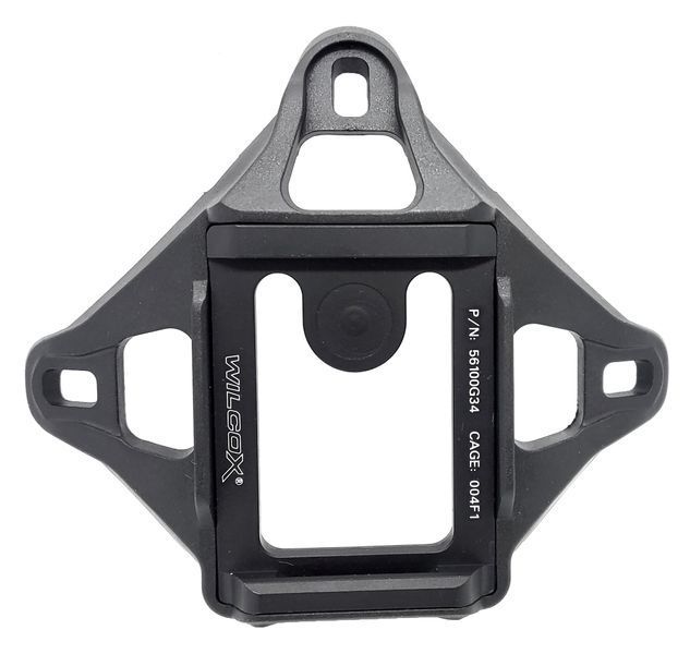 NVG Wilcox 4 отвори WADSN Кріплення для шолома WM004-BK-LOGO_ct фото