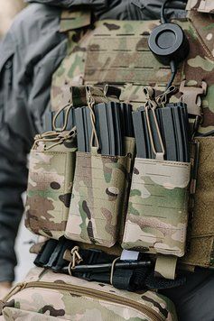 Панель Buckle Up Laser-Cut for 6 AR15/AK Magazines - Multicamo[8Fields] M51613287-CP_BR фото