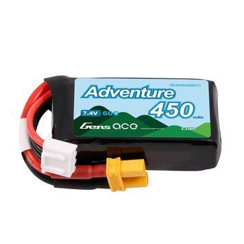 Gens ace Adventure 450mAh 2S1P 7.4V 60C Lipo акумулятор XT30 GEA4502S60XT3_gs фото