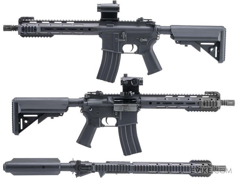 Автомат Cybergun Colt Sportsline M4 AEG з гірбоксом G3 &mdash; URX4 10.75", чорний 97914_evk фото