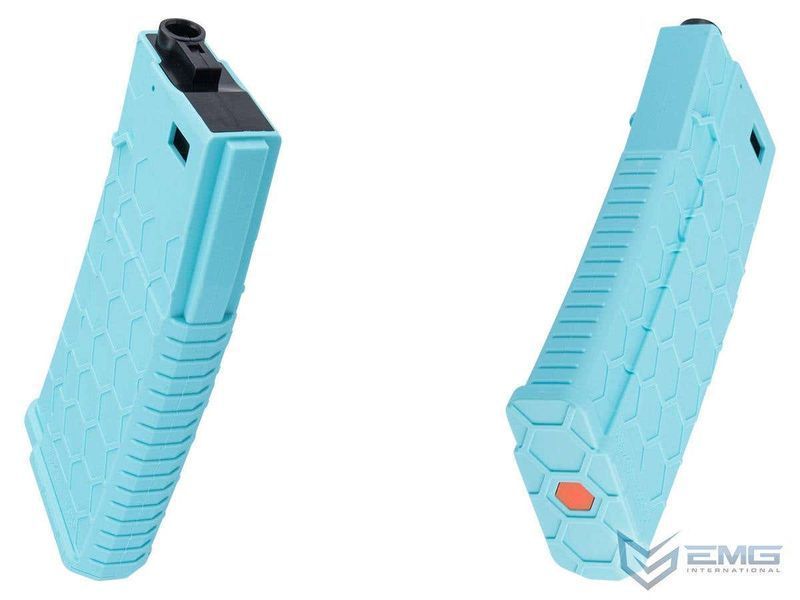 Магазин Mid-Cap EMG Hexmag на 230 куль для реплік M4 / M16 AEG &mdash; Teal 24839_evk фото