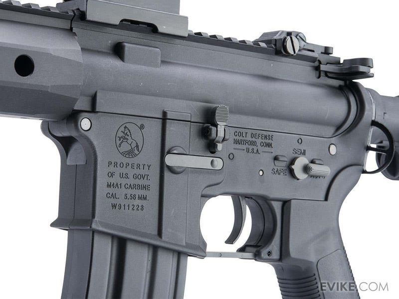 Автомат Cybergun Colt Sportsline M4 AEG з гірбоксом G3 &mdash; URX4 10.75", чорний 97914_evk фото
