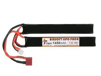 Аккумулятор Li-Po 1450mAh 7,4V 20C T-connect [IPower] (для страйкбола) ALP1450R4-2S-N-D_BR фото