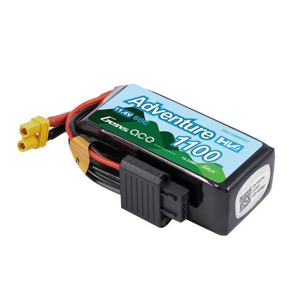 Gens ace Adventure G-Tech 1100mAh 3S1P 11.4V 60C High Voltage Lipo акумулятор XT30 GEA113S60X3GT_gs фото