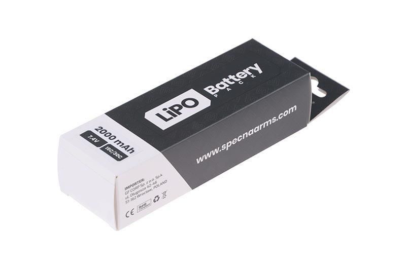 Аккумулятор LiPo 7,4V 2000mAh 15/30C [Specna Arms] (для страйкбола) SPE-06-022021 фото