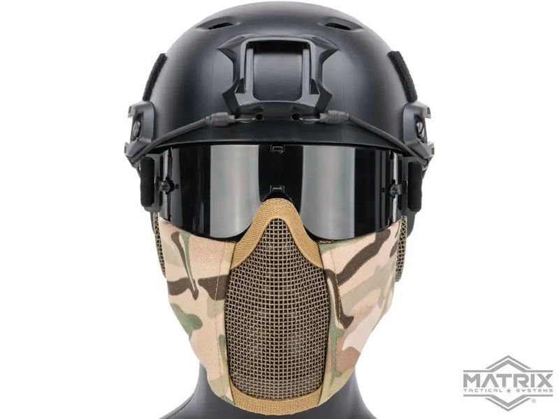 Сітчаста маска Matrix Carbon Striker із захистом вух, Multicam 78049_BR фото