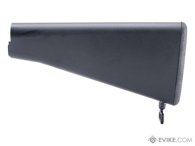 Приклад фіксований Cyma M16A1 Type для M4 AEG, полімер &mdash; чорний 37173_evk фото