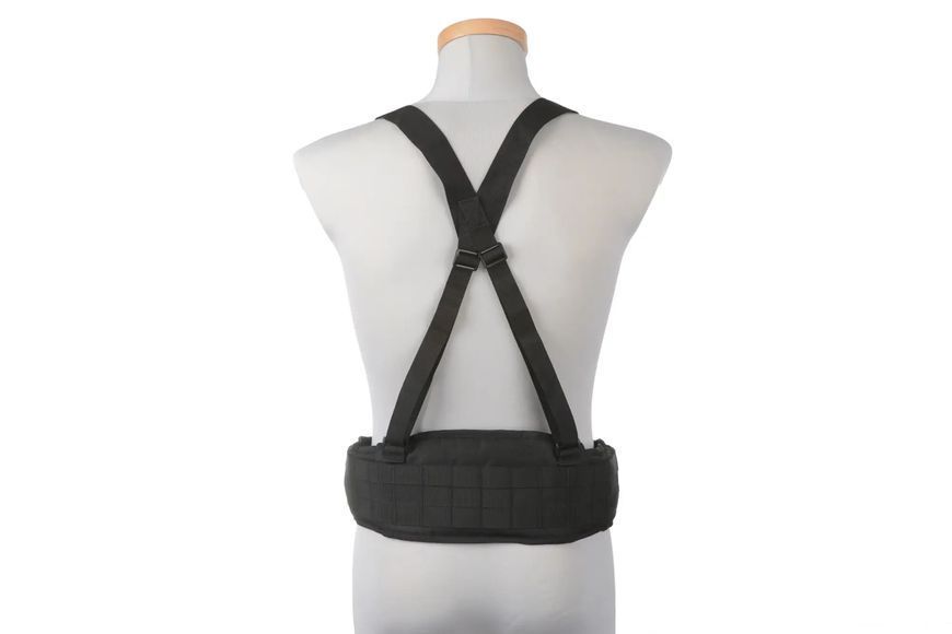 Тактичний ремінь з підтяжками типу X - black [GFC Tactical] (для страйкболу) GFT-34-011570_gf фото