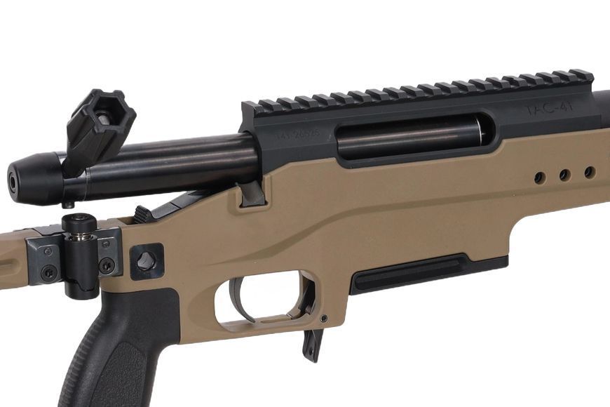 Гвинтівка снайперська страйкбольна Silverback TAC-41LL-S (складний приклад, болтова) &mdash; Flat Dark Earth SVB-03-049433_gf фото
