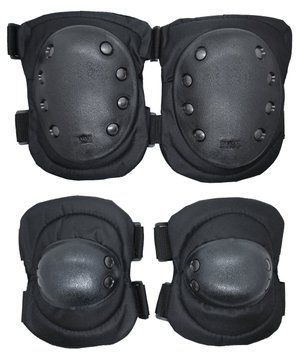 Наколінники та налокітники тактичний набір Guerilla Tactical GT-KOL-01-BLK_ct фото