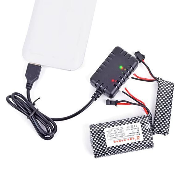 Параллельная USB зарядка для одного или двух АКБ LiPo и Li-ion 7.4v (2S) [AirsoftParts] (для страйкбола) USB-LiPo-7-4-PLUS фото