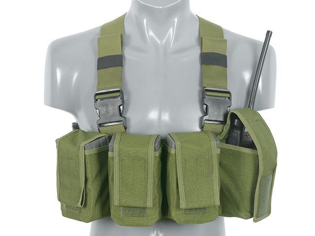 Нагрудник (Chest Rig) Navy Seal с подсумоками M16/AK47/M14 - Оливковый [8FIELDS CLASSIC] M51611066-OD_tw фото