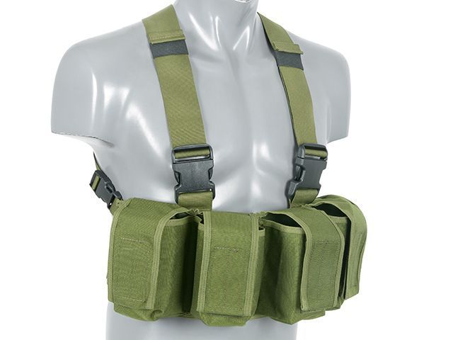 Нагрудник (Chest Rig) Navy Seal с подсумоками M16/AK47/M14 - Оливковый [8FIELDS CLASSIC] M51611066-OD_tw фото