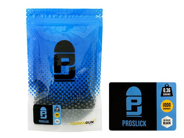 Шарики для страйкбола для всех 6 мм винтовок и пистолетов Airsoft BBs PROSLICK P&J 0.36г – 1000 шт [P&J] PJBB-36(1000)_BR фото