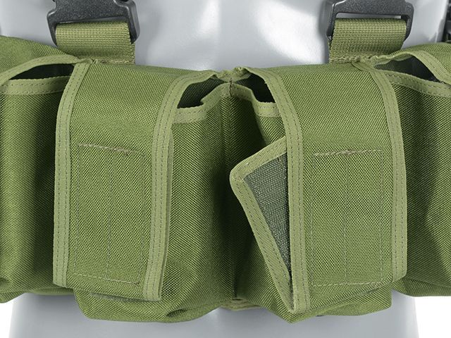 Нагрудник (Chest Rig) Navy Seal с подсумоками M16/AK47/M14 - Оливковый [8FIELDS CLASSIC] M51611066-OD_tw фото
