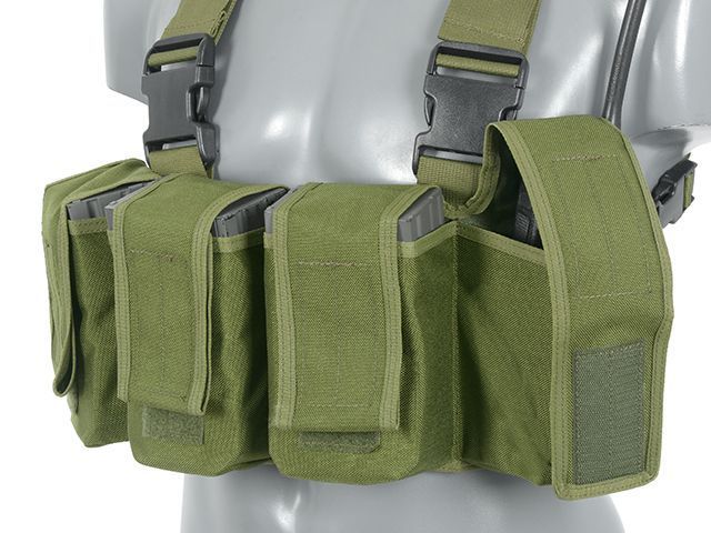 Нагрудник (Chest Rig) Navy Seal с подсумоками M16/AK47/M14 - Оливковый [8FIELDS CLASSIC] M51611066-OD_tw фото