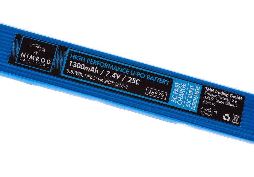 Акумулятор LiPo 7.4V 1300mAh 25C Twin Type T-Plug 9010109288392_tmh фото