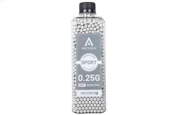 Страйкбольні кулі Arcturus RS SPORT Match Grade 0.25g BBs 3000 pcs bottle White 34204 фото