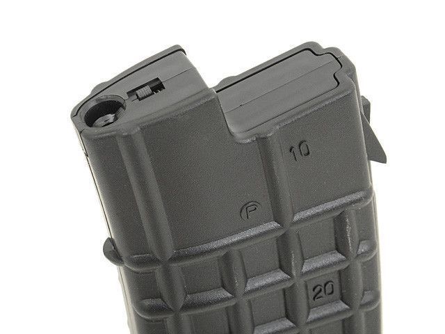 Магазин механический 80 шариков AUG - Black [BATTLEAXE] (для страйкбола) FBP1673 фото